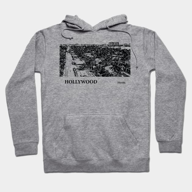 Hollywood - Florida Hoodie by Lakeric